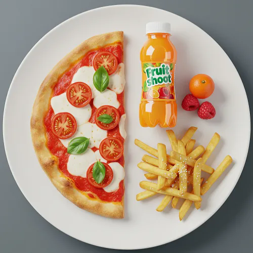 Kids Half Pizza & Chips 